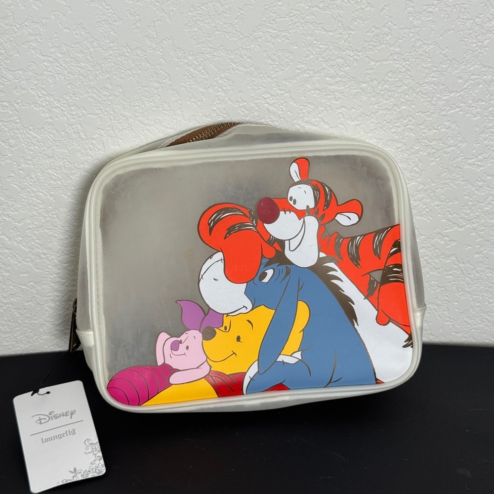 Loungefly Winnie the Pooh Cosmetic Bag Unisex OS White Frosted Clear Disney